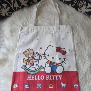 Hello Kitty White and Red Tote Bag